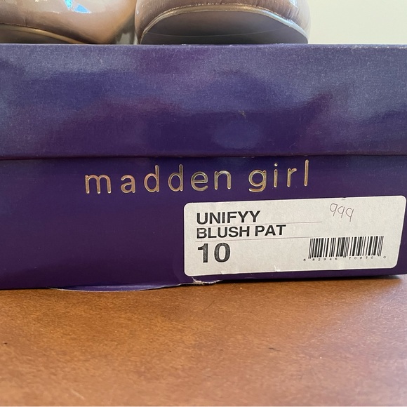 Madden Girl Unifyy heels shoes size 10- blush patent- never worn NWT - Picture 7 of 7